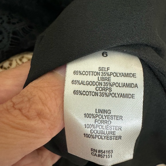 Jessica Simpson Lace Size 6 Beige and Black Dress - Picture 4 of 5